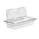 Cambro 30CWL135 FlipLid Food Pan Cover – 1/3‑Size Clear Polycarbonate Hinged Lid, NSF 2 image