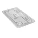 Cambro 30CWL135 FlipLid Food Pan Cover – 1/3‑Size Clear Polycarbonate Hinged Lid, NSF 1 image
