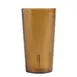 Cambro 3200P2153 - 32 oz Amber SAN Tumbler, 3‑15/16″ Top, Textured, Sani‑Rim Lip, Dishwasher Safe 1 image