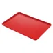 Cambro 3253CL163 Camlite Rectangular Tray, 12-3/4" x 20-7/8" Rose Red Fiberglass NSF Dishwasher Safe 1 image