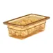 Cambro 33CLRHP150 H-Pan Colander, 3", 1/3‑Size Pan Fit, Amber Plastic, NSF, -40°F‑300°F 2 image