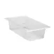 Cambro 33CLRPP190 Pan Colander, 1/3 Size Clear Plastic, 6-15/16" x 12-3/4" x 3" NSF 1 image