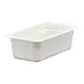 Cambro 34CW148 - 1/3 Size 3.8 Qt Polycarbonate Food Pan, 4" Deep, White, NSF 1 image