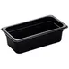 Cambro 34HP110 H‑Pan Food Pan – 1/3 Size, 4" Deep, Black Plastic, -40°F to 375°F, NSF 1 image