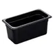 Cambro 36HP110 H‑Pan Food Pan, 1/3 Size 6″ Deep Black Plastic, Non‑Stick Surface, NSF 1 image