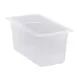 Cambro 36PP190 1/3 Size Translucent Polypropylene Food Pan, 6" Deep, NSF 1 image
