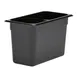 Cambro 38CW110 - 1/3 Size 7.3 Qt Polycarbonate Food Pan, 8" Deep, Black, NSF 1 image