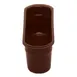 Cambro 415CBP131 Dark Brown Hi-Gloss Plastic Cutlery Insert Box 4-7/16"L x 14-3/16"W x 4-1/8"H Utensil Holder 1 image