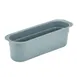 Cambro 415CBP180 Light Gray Hi-Gloss Plastic Cutlery Insert Box 4-7/16"L x 14-3/16"W x 4-1/8"H Utensil Holder 1 image