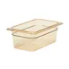 Cambro 44HP150 - H-Pan 1/4 Amber Pan, 4" Deep, -40°F to 375°F Hi-Temp, NSF 1 image