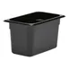 Cambro 46CW110 Food Pan, 3.9 Qt, 6" Deep, 1/4 Size, Polycarbonate Black, NSF 1 image