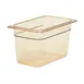 Cambro 46HP150 H‑Pan 1/4‑Size 6" Deep Amber Food Pan, Non‑Stick, -40°F to 375°F, NSF 1 image