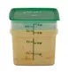 Cambro 4SFSPROPP190 CamSquare 4-Qt Container, 7.5"L x 7.5"W x 7.2"H, Green Polypropylene 1 image