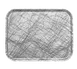Cambro 57277 Rectangular Tray, 4-15/16" x 6-15/96" Fiberglass, Swirl Gray, NSF Certified 1 image