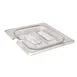 Cambro 60CWCHN135 – 1/6 Size Clear Polycarbonate Pan Cover, Handled Spoon‑Notched, NSF 1 image
