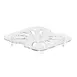 Cambro 60CWD135 Drain Shelf, 1/6 Size Clear Polycarbonate, NSF, Fits 62CW/64CW/66CW 1 image