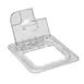 Cambro 60CWLN135 FlipLid Food Pan Cover – 1/6 Size Clear PC Lid, Spoon‑Notched, NSF 1 image