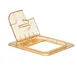 Cambro 60HPLN150 FlipLid Cover, 1/6‑Size Amber Plastic Lid, Notched Hinged, -40°F to 300°F NSF 1 image
