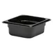Cambro 62CW110 Food Pan – 1/6 Size, 1.1 Qt, 2.5" Deep, Black Polycarbonate, NSF 1 image