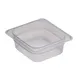 Cambro 62PP190 - 1/6 Size Translucent Polypropylene Food Pan, 2-1/2" Deep, NSF 1 image