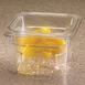 Cambro 63CLRCW135 Colander, 6-3/8" x 6-15/16" x 3" Deep, Fits 1/6 Food Pans, Clear Polycarbonate NSF 2 image