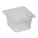 Cambro 64PP190 Food Pan - 1/6 Size, 4" Deep, Translucent Polypropylene, NSF 1 image