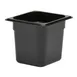 Cambro 66CW110 Food Pan – 2.4 Qt (1/6 Size), 6" Deep Polycarbonate Black, NSF 1 image