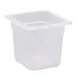 Cambro 66PP190 - 1/6 Size Translucent Polypropylene Food Pan, 6" Deep, NSF 1 image