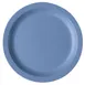 Cambro 725CWNR401 Plate, 7-1/4" Slate Blue Polycarbonate, Narrow Rim, Scratch‑Resistant 1 image