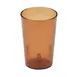Cambro 800P2153 - 7.8 oz Amber SAN Tumbler, 2‑5/8" Dia, Textured Sani‑Rim, Dishwasher Safe - 24/Case 1 image