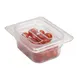 Cambro 80CWCH135 - 1/8 Size Clear Polycarbonate Food Pan Cover With Handle, NSF 2 image
