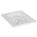 Cambro 80CWCH135 - 1/8 Size Clear Polycarbonate Food Pan Cover With Handle, NSF 1 image
