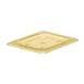 Cambro 80HPC150 H‑Pan Flat Amber Cover, 1/8 Size, -40°F to 300°F, Non‑Stick, NSF 1 image