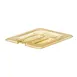 Cambro 80HPCHN150 H‑Pan Cover – 1/8 Amber Lid Handle, Spoon‑Notched, -40°F to 300°F, NSF 1 image