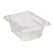 Cambro 82CW135 Food Pan – 1/8 Size, .7 Quart, 2½" Deep, Clear Polycarbonate, NSF 1 image