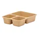Cambro 853FCP161 - 3‑Comp Tray, 8.56" L x 6.25" W x 1.88" D, Tan Co‑Polymer, Dishwasher Safe 1 image
