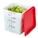 Cambro 8SFSP148 8‑Quart Square Food Container, 8‑3/8", White Polyethylene, NSF 2 image