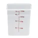 Cambro 8SFSP148 8‑Quart Square Food Container, 8‑3/8", White Polyethylene, NSF 1 image