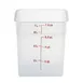 Cambro 8SFSPP190 CamSquare 8‑Quart Square Container, 8‑3/8" L x 8‑3/8" W x 9‑1/8" H, Clear PP, NSF 1 image