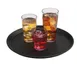Cambro 900CT110 - 9" Round Non‑Slip Serving Tray, Black Satin Fiberglass, Dishwasher‑Safe, NSF Certified, Made in USA 2 image
