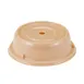 Cambro 901CW133 - 9-5/16" Round Plate Cover, 2-13/16" H, Beige Polycarbonate, Fits Heated Carts 210°F 1 image