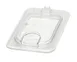 Cambro 90CWL135 FlipLid Food Pan Cover – 1/9 Size Clear Polycarbonate, Spoon‑Notched Hinged Lid, NSF 1 image