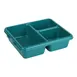 Cambro 9113CW414 - 3‑Compartment Teal Meal Tray, 9" x 11" x 2‑11/16", Dishwasher Safe, NSF 1 image