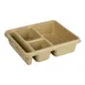 Cambro 9114CP161 4‑Compartment Tray, Tan Co‑Polymer, 8‑15/16" x 10‑3/4" x 2‑5/8" Dishwasher Safe 1 image