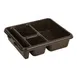 Cambro 9114CP167 - 4-Comp Tray 8-15/16" x 10-3/4" x 2-5/8" Brown Co-Polymer Dishwasher Safe 1 image