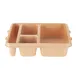 Cambro 9114CW133 - 4-Comp Beige Poly Tray, 9" x 11" x 2-11/16", Flatware, NSF, Dishwasher Safe 1 image