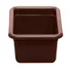 Cambro 912CBP131 Bus Box, 9-1/16"L x 12-1/16"W x 5-1/8"D, Hi-Gloss Plastic, Dark Brown, 1-Compartment 1 image
