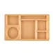 Cambro 915CW133 - 6‑Comp Tray, 8‑3/4" x 15" Beige Polycarbonate, Dishwasher Safe, NSF 1 image