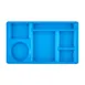 Cambro 915CW168 - 6-Compartment Tray, 8-3/4" x 15" Polycarbonate, Blue, Dishwasher Safe, NSF 1 image