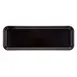 Cambro 92615MT110 Display Tray 8-7/8" x 25-1/2" x 1-1/2" Black Rectangular Fiberglass NSF 1 image